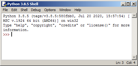 Python's IDLE
